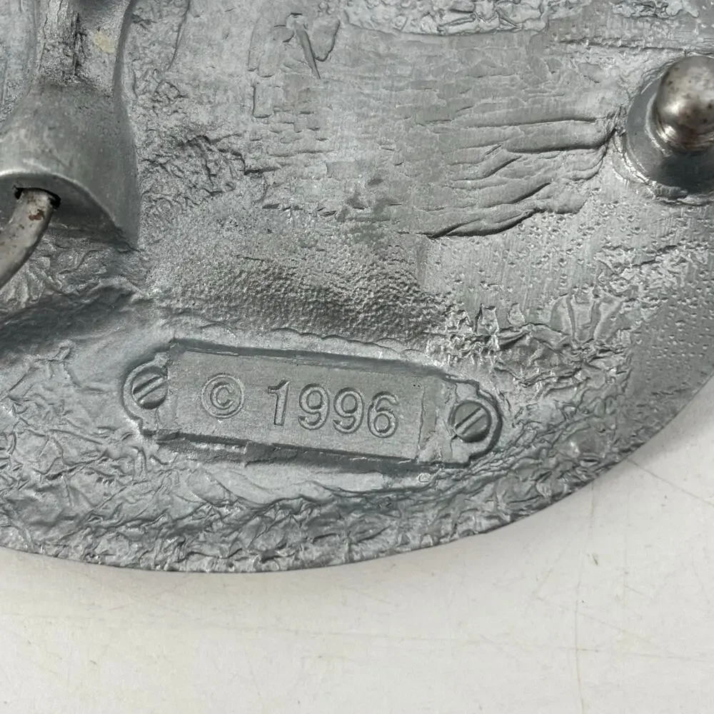 US National Guard Belt Buckle Great American Hero USA Pewter